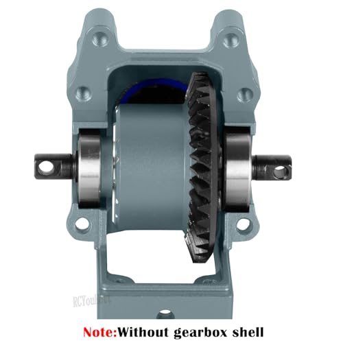 RC Diff Gear 37T Upgrades Part for 1/10 Slash 4X4 VXL/Rustler 4X4 VXL/Stampede 4X4 VXL/Hoss 4X4 VXL/XO-1,Front Rear Differential Hop Ups,Titanium - color: Titanium-(upgrades Part）