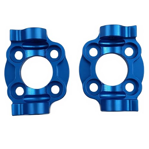 Spindle Carrier Set for Losi 1/18 Mini LMT 4X4 Brushed Truck (Blue) | Aluminum,Front,Monster Truck,Upgrade Parts,LOS214041 Compatible,LOS01026 Compatible,CNC Machined