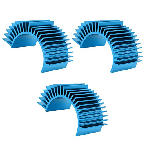(3-Pack) Aluminum RC Motor Heatsink for 540 550 Size Motors Electric Engine Cooling Fans Brushed Brushless Models RC Car Accessories