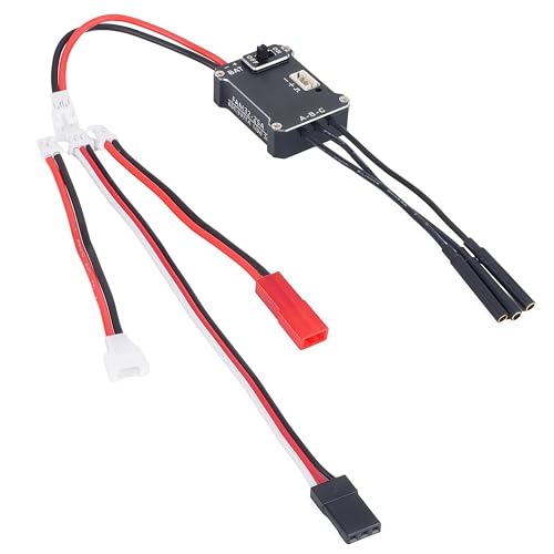 AMK SCX30 Brushless Motor ESC Combo, 1212 5000KV Outer Rotor Motor with 25A ESC, 2S LiPo Compatible System for Axial SCX30 1/30 RC Crawler, High Torque Smooth Low-Speed Control, Easy Installation