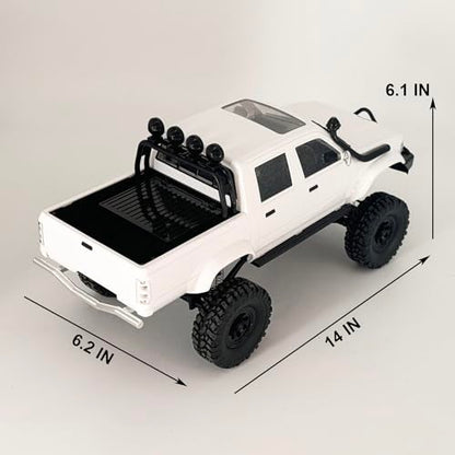 WPLDEWAN WPL C64-1 RC Crawler 1/16 Scale RC Truck 4x4 Off Road | Remote Control Rock Crawler All Terrain Pickup RTR 260 Motor Upgraded Chassis 2.4GHz Proportional Control Adult
