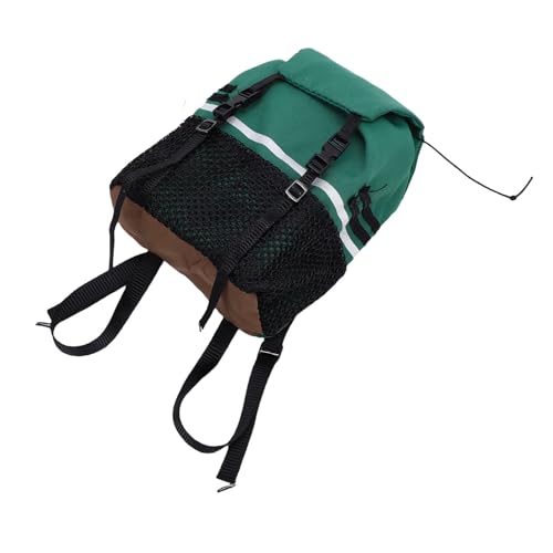 Yctze RC Simulation Backpack, Oxford Cloth Storage Bag, Stickers Backpack with Customization, Ideal for SCX10, 1/8 & 1/10 Scale RC Crawlers (Green) - color: Green