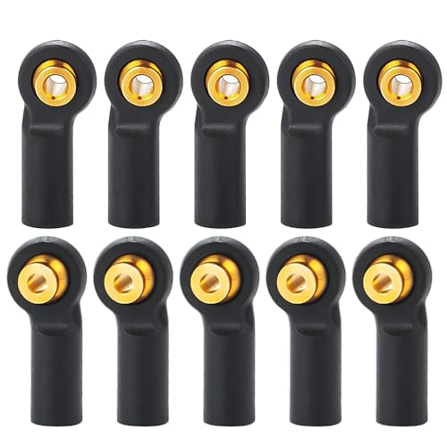 10PCS Plastic Tied Rod Ends Link Ball Joint Head Kit Replacement | For Axial 1/24 SCX24, RC Crawler Car, Upgrade Parts