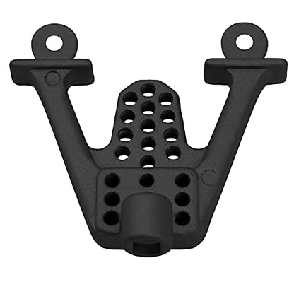 ShareGoo Aluminum Alloy Front Rear Shock Tower Bracket Mount Damper Hoops Compatible with Axial SCX10 1/10 ScaleRC Crawlers Car (Black) - color: Black