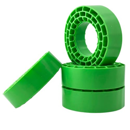 1.55" Silicone Rubber Tire Inserts for 95–97mm RC Crawler Tires – 4PCS (Green) - color: Green