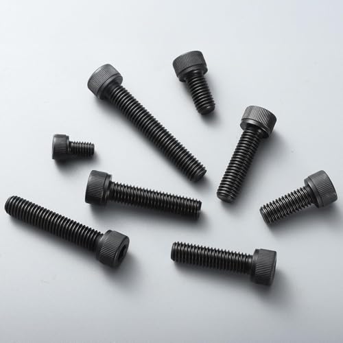 810Pcs M3 Screws Assortment Kit,Hex Socket Head Cap Screws Bolts Nuts Washer Set,12.9 Grade Alloy Steel,Black Oxide M3 x 6/8/10/12/16/20/25/30mm,for 3D Printer,DIY Project - size: M3 810PCS Socket Black