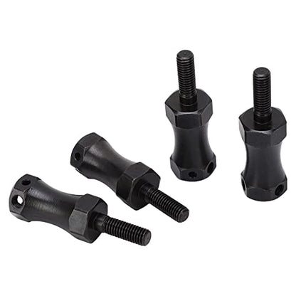 Wheel Hex Hub Extension Adapter, Extension Hex Drive Adapter, RC Extended Wheel Hex Coupler Steel 12mm Diameter Extension Adapter Combiner for 1/10 RC Cars