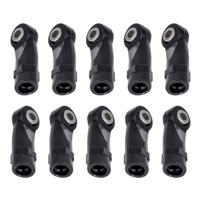 20Pcs RC Linkage Rod Ends,M3 Ball Joint Head Set for Traxxas TRX-4 Axial SCX10 HSP 90046 90047 1/10 RC Crawlers Car Upgrade Parts (20pcs Bent A) - style: 20pcs Bent A