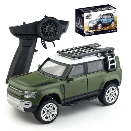 SG-2402 RC Car, 1/24 4WD Off Road All Terrain Remote Control Car with Led Light, 2.4Ghz Climbing 4x4 RC Rock Crawler, Hobby Grade Toys for Adults - Green - color: Green, size: SG-2402
