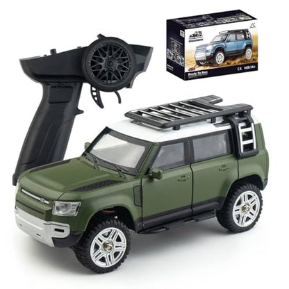 SG-2402 RC Car, 1/24 4WD Off Road All Terrain Remote Control Car with Led Light, 2.4Ghz Climbing 4x4 RC Rock Crawler, Hobby Grade Toys for Adults - Green - color: Green, size: SG-2402