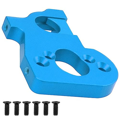Metal Motor Mount Holder & Battery Mount Support Compatible with Wltoys 144001 144002 124016 124017 124019 124018 RC Car (Blue) - color: Blue