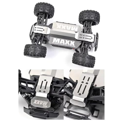 Mini Maxx Skid Plate, Stainless Steel Chassis Armor Protect for TRAXXAS Mini Maxx Front Center Rear Skid Plate Upgrade Parts(5pcs/Set)