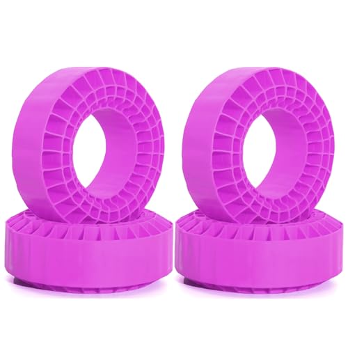 1.9 RC Silicone Rubber Insert Foam Soft Waterproof 108x42mm Fit 118-122mm 1/10 Crawler Wheels Tires for 1:10 Crawler Car Traxxas TRX4 Axial SCX10 Capra RXB10 RC4WD D90 TF2 Gen8 4PCS (Blue) | Fit 118-122mm 1/10 Crawler Wheels Tires - color: Blue