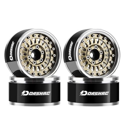 RC 1.9" Beadlock Wheels with Adjustable Offset for TRX4 SCX10 - color: Desert Gold