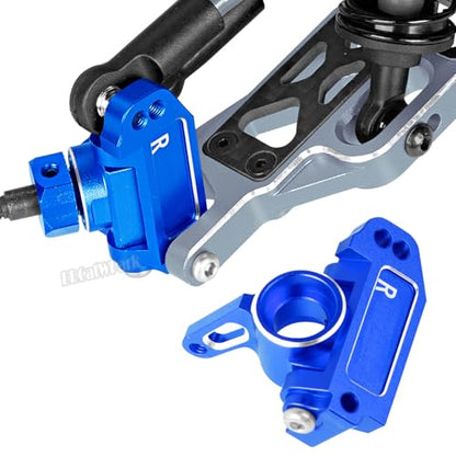 Aluminum Steering Blocks,C-Hubs Caster Block,Rear Stub Axle Carriers Upgrades Part for 1/10 Slash 2WD (VXL)/Rustler 2WD (VXL)/Stampede 2WD (VXL)/Bandit 2WD (VXL),BRCatWPark w/Bearings,Navy Blue - color: Navy Blue - (Aluminum Blocks)