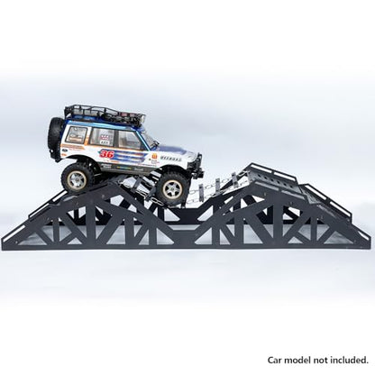RC Crawler Course, RC Climbing Bridge, RC Crawler Climbing & Balance Challenge Bridge Obstacle Course for 1/18 1/24 Scale RC Crawler Truck, Steel Materials (Vehicle Not Included)