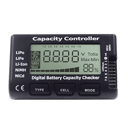 Goldby RC Cellmeter 7 Digital Battery Capacity Checker Controller Tester Voltage Tester Checker for LiPo Life Li-ion NiMH Nicd Battery