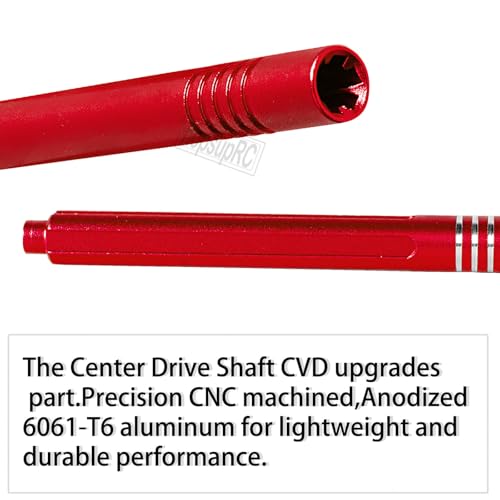 RC Suspension Arms Set&Steering Block Knuckles&Drive Shaft Axles Upgrades Part for 1/10 Kraton 4S V2 BLX,Outcast 4S V2 BLX,CVD Driveshafts Suspension Arms Hubs Caster Blocks.Red(Only Fit V2) - color: Red (2pcs)