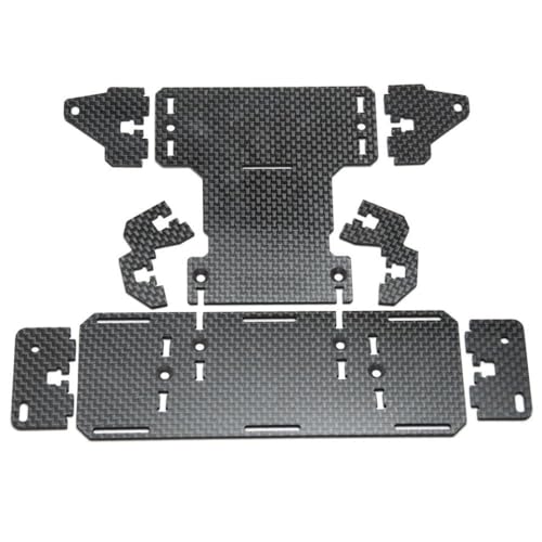 RC Crawler Battery Tray Front Mount 1/10 Scale Carbon Fiber Low Center of Gravity Compatible with Axial SCX10 II 90022 90027 90046 90047