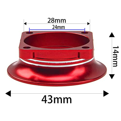 Metal Motor ESC Cooling Fan Cover Air Inlet Channel 3010 for 30mm×30mm 540 550 Motor Fan Compatible with 1/8 1/10 1/12 RC Car Truck (Red) - color: Red