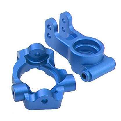 ShareGoo Metal Front Steering Knuckles & Base C-Hubs Caster Blocks & Rear Stub Axle Carriers Compatible with 1/10 Losi Tenacity TT Pro 4WD SCT DB Pro Lasernut U4 RC Truck (Blue)