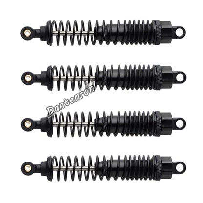 4Pack 1/10 RC Truck Car Adjustable Shock Absorber Damper 108004 Upgrade Parts 108mm Oil 108mm Oil Adjustable Alloy Aluminum Shock For 1:10 HSP 94188 94108 94111 Redcat Volcano (Black) - color: Black