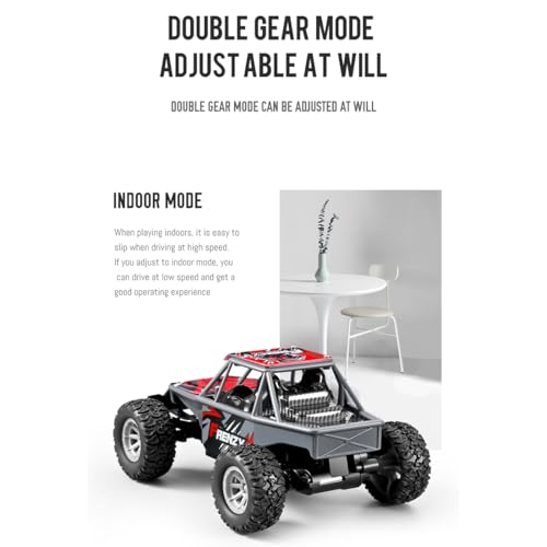 RC Off-Road Vehicle Model, 1/32 Scale 4WD Mini Electric 2.4G Remote Control High Speed Drift Off-Road, Mini Racing Drift Car for Adults - color: Red/S803