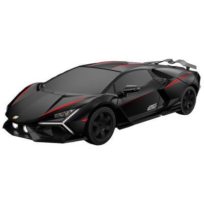 RC Drift Car, Drifting RC Car 1/24 4WD Drift Cars Remote Control 2.4GHz Racing RC Vehicle with LED Lights and Drifting Tires Racing Sport Toy Cars for Adults Boys Kids - color: Black+red