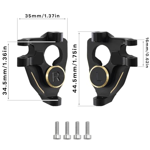 F10 Portal Axle Brass Weights Steering Knuckles with Front & Rear Portal Covers for Vanquish VRD VS4-10 Phoenix 1/10 RC Crawler LCG Lower COG Upgrade (3 in 1) - color: 3 in 1