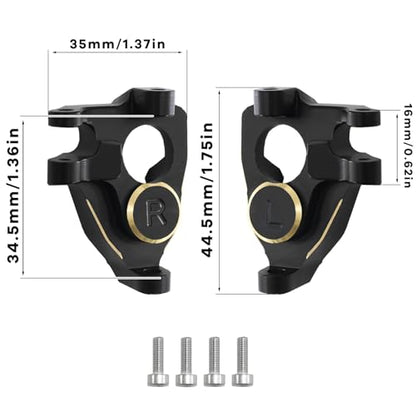 F10 Portal Axle Brass Weights Steering Knuckles with Front & Rear Portal Covers for Vanquish VRD VS4-10 Phoenix 1/10 RC Crawler LCG Lower COG Upgrade (3 in 1) - color: 3 in 1