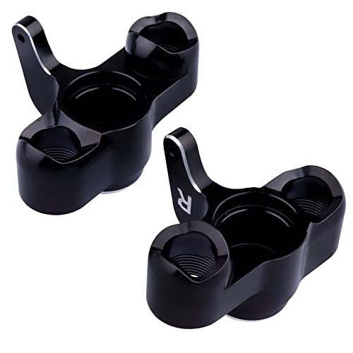 Aluminum Front Steering Blocks Steering Knuckle for Arrma 1/8 Kraton/Outcast/Notorious 6S BLX Upgrades Parts,Replace AR330505 (Black) - color: Black
