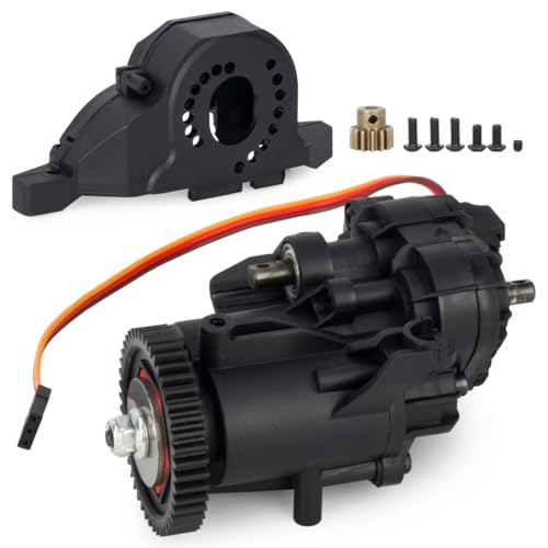 2Speed Transmission Gearbox with Internal Gears and Servo for 1/10 RC Crawler Car Traxxas TRX4 TRX6 Upgrade Parts