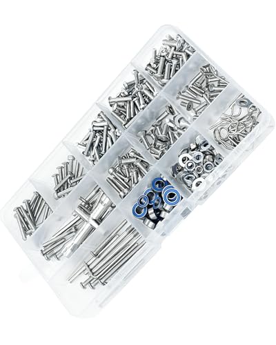 Bearing Screw Kit - Boxed for 1/10 Slash, Stampede, Rustler, Hoss 2WD - Metal Steel Screw Kit Hardware Fasteners Hops Up