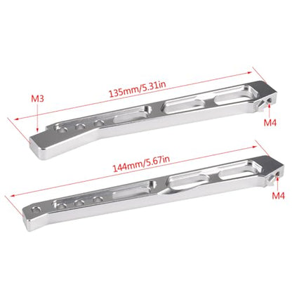 Aluminum Alloy Front Rear Chassis Brace Set for ARRMA 1/7 Mojave 6S BLX 4WD Desert Truck ARA320620 Upgrade Parts