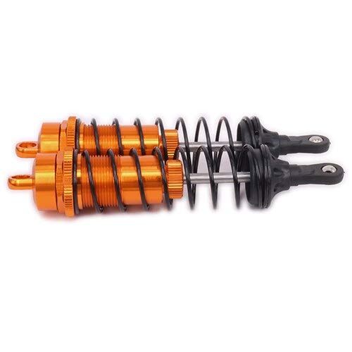Replacement Part For Oil Adjustable Style 122mm Long Aluminum Shock Absorber Damper For Rc Car 1/8 Buggy Truck Hop-Up Parts - (Color: Orange) - color: Orange