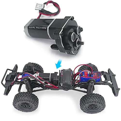 AXSPEED Metal Complete Transmission with High Range Gears,16.6:1 Reduction Ratio Gearbox for 1:18 TRX4-M TRX4M RC Truck Upgrade