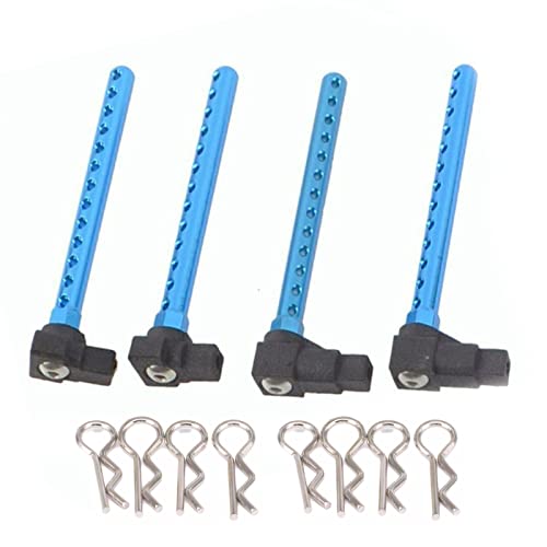 4X Upgrade Aluminum Alloy Body Posts Mount DIY Kit for Tamiya TT01 1/10 RC Car