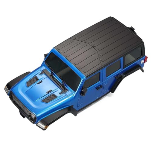 6.10 inches (155mm) Wheelbase Shell Hardtop Body Replacement Part for TRX4M Bronco Defender AX8560 1/18 RC Crawler Chassis (Blue) - color: Blue
