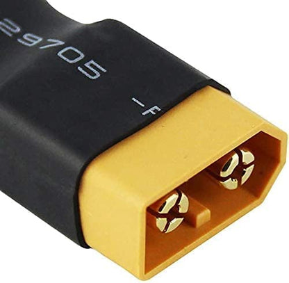 2 Pairs XT60 to EC5 Adapter RC Male Female Connector Plug for RC Lipo Battery - size: 2Pairs XT60 to EC5