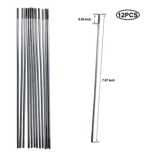 12Pcs Pushrod Connector 304 Stainless Steel Rod Linkage DIY Parts for RC Model Airplane Helicopter Boat Car M3 Length 7.87" - size: M3x7.87"