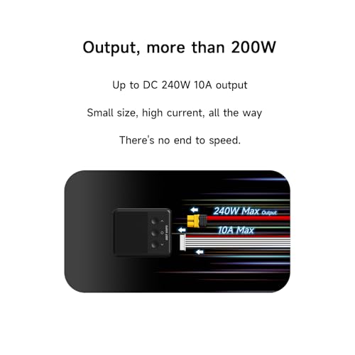 ISDT 608PD Lipo Battery Charger,DC 240W/10A,USB C PD 100W/5A Smart Charger for RC Batteries Balance Charger for Life/Lilon/LiPo/LiHV (1-6S),NiMH(1-16S),Pb (1-12S) Batteries