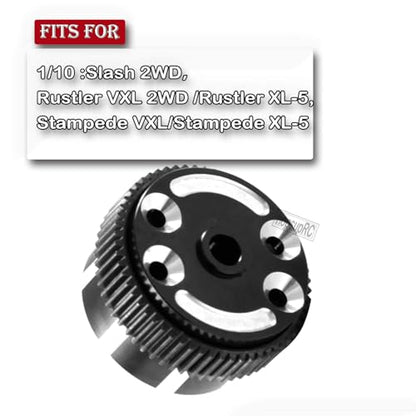 Aluminum Sealed Differential Case Upgrades Part for 1/10 Slash 2WD All Versions,2WD Rustler VXL/Rustler XL-5,Stampede VXL/Stampede XL-5,Bandit Electric RC Car,Black