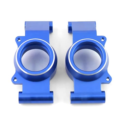 RC car Components Compatible with Traxxas for X-Maxx Xmaxx 6S 8S 1/5 RC Monster Truck Upgrade Parts 2pcs Metal Rear Stub Axle Hub Carrier(Blue) - color: Blue