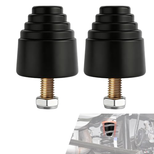 2PCS Suspension Bump Stop, 9.9101G Door Anti-collision Rubber Pads, Rear Leaf Spring Bumper, Universal Rear Bump Stops Kit Accessories Replacement for Most Cars, Trucks and Off-Road Vehicles