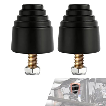 2PCS Suspension Bump Stop, 9.9101G Door Anti-collision Rubber Pads, Rear Leaf Spring Bumper, Universal Rear Bump Stops Kit Accessories Replacement for Most Cars, Trucks and Off-Road Vehicles