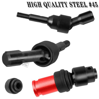 RC Upgrade Parts for Mini Rally VXL Ford RS200/Mini Slash 4X4,(108046-1)(108164-1),Drive Shaft CVD&Suspension Arms&Front Steering Block Knuckles&Rear Hubs&C-Hubs Caster Blocks,Red - color: Red(parts)