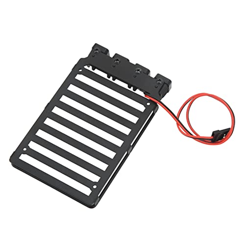RC Roof Rack Luggage Carrier with LED Light Ideal for Axial SCX24 1/24 RC Crawler Featuring Premium Materials Excellent Simulation Lightweight Design and Easy (Quadrate Lamp) - size: Quadrate Lamp