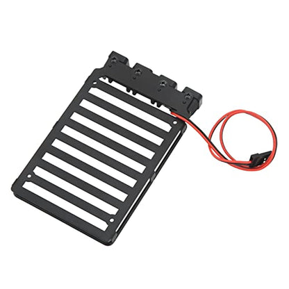 RC Roof Rack Luggage Carrier with LED Light Ideal for Axial SCX24 1/24 RC Crawler Featuring Premium Materials Excellent Simulation Lightweight Design and Easy (Quadrate Lamp) - size: Quadrate Lamp