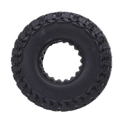RC Crawler Car Rubber Tires Premium Quality Soft Tadpole Pattern 1.0in 55x19mm with Sponge Inner for Axial SCX24 FMS FCX24 AX24 1/24 1/18 Scale Off Road Climbing Replacement Parts