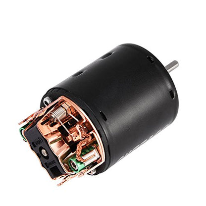 Dilwe RC Car Brushed Motor, 4 Poles Alloy 540 Sensorless Brushed Motor 17T / 27T / 45T / 80T / 21T for 1/10 RC Car Truck(45T)